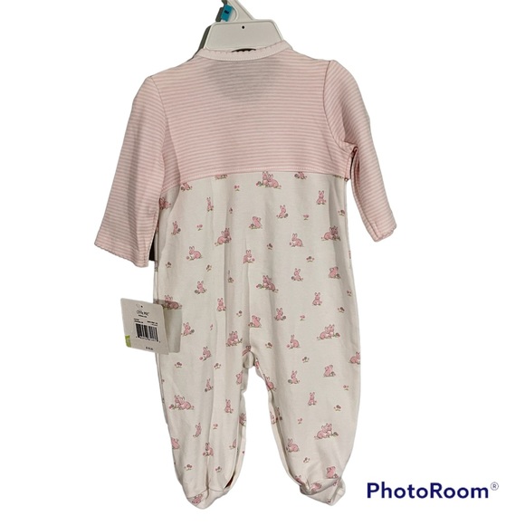 Little Me 3M bunny print footsie NWT baby outfit - Picture 9 of 9